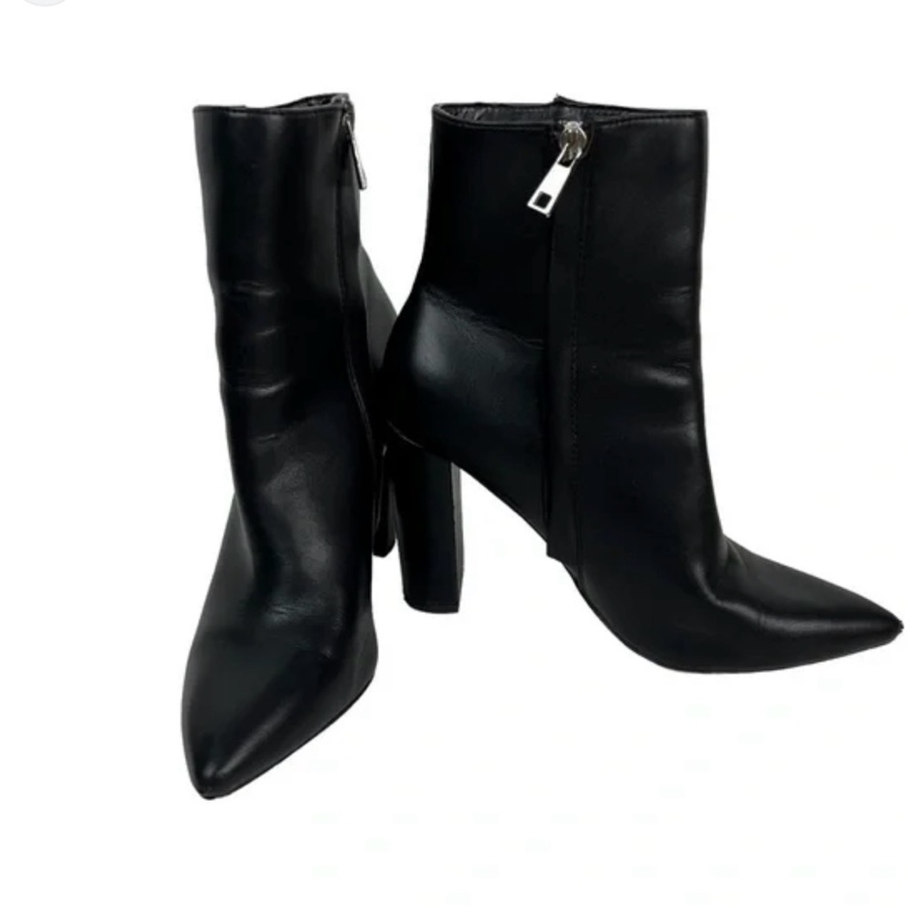 NEW French Connection Black Heeled Tori Ankle Boots